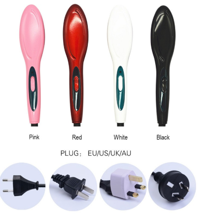 New Electric Hair Straightener Brush - ValasMall