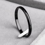 Titanium Smooth Stylist Ring - ValasMall