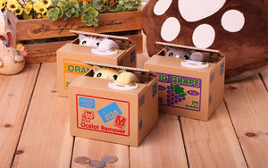 Automatic Money Box Combo [Panda+Cat] - ValasMall
